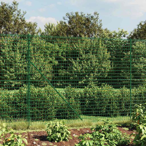 vidaXL Draadgaashek 1,8x25 m gegalvaniseerd staal groen - Aashly