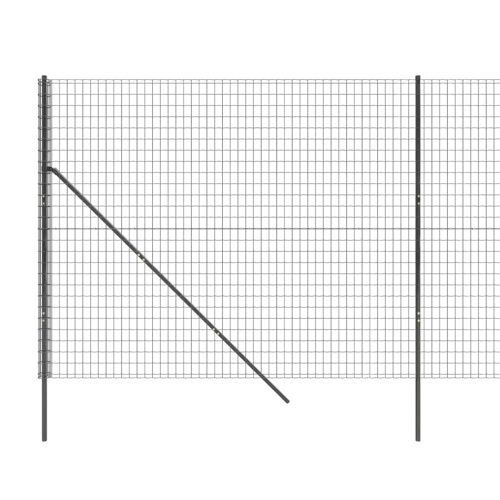 vidaXL Draadgaashek 1,8x25 m gegalvaniseerd staal groen - Aashly