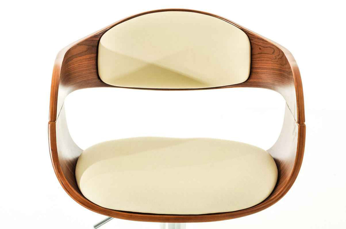 Set van 2 barkrukken Kingston kunstleer walnoot/creme walnuss/creme