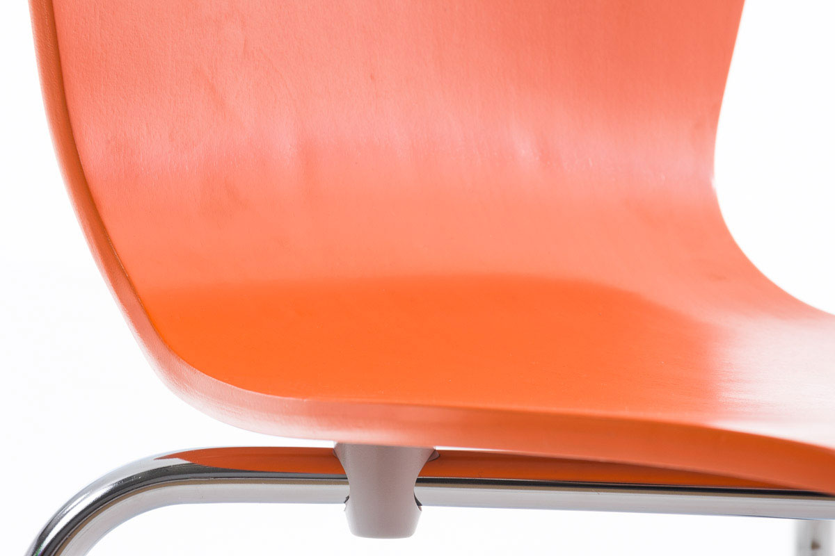 2x bezoekersstoelen Aaron oranje orange