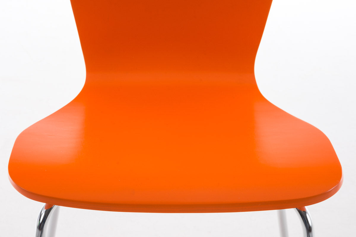 2x bezoekersstoelen Aaron oranje orange