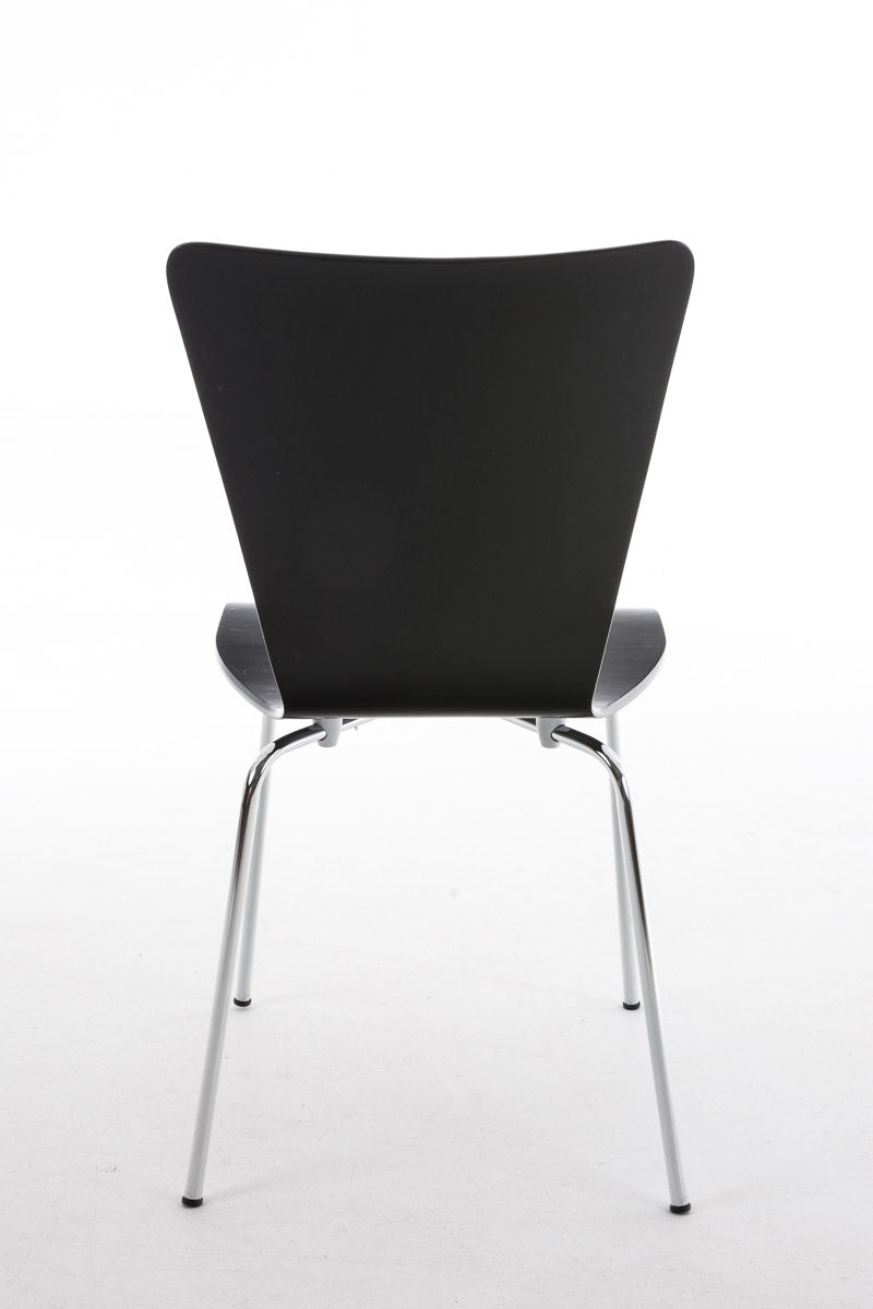 2x bezoekersstoelen Aaron zwart schwarz
