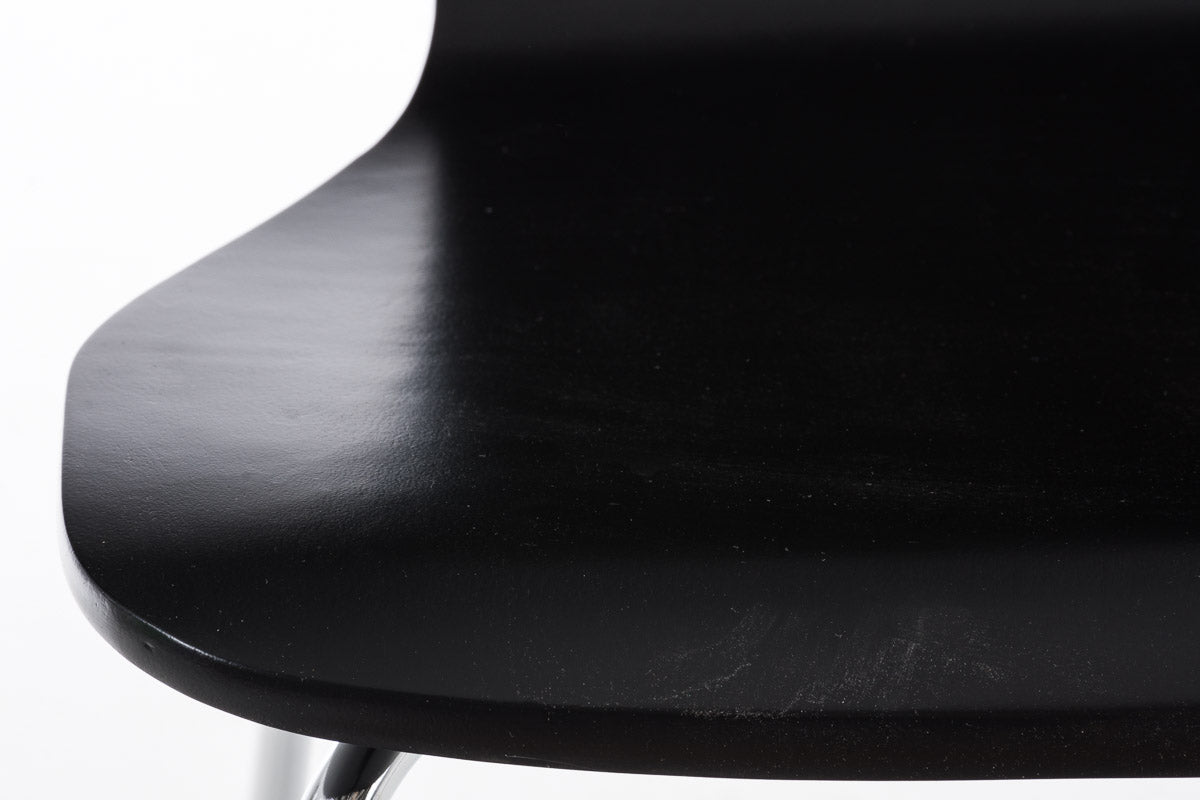 2x bezoekersstoelen Aaron zwart schwarz