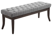 Bank Ramses stof grijs,120 cm grau