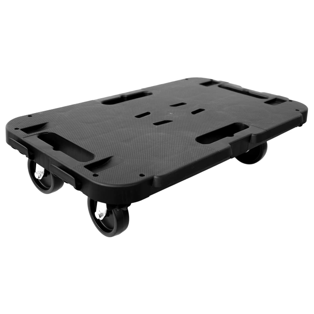 vidaXL Transporttrolley 300 kg polypropeen zwart