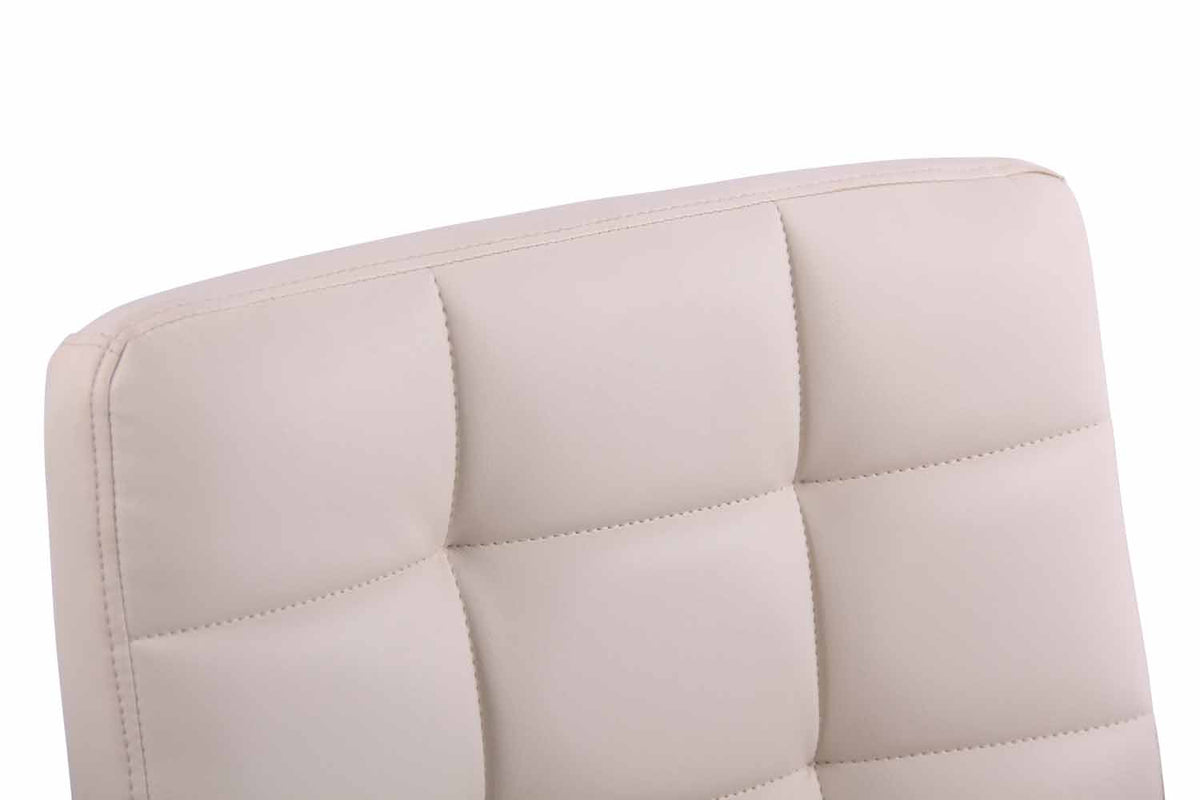 Bureaustoel Deli Kunstleer creme creme