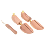 vidaXL Shoe Tree with Shoehorn EU 44-45 Solid Cedar Wood