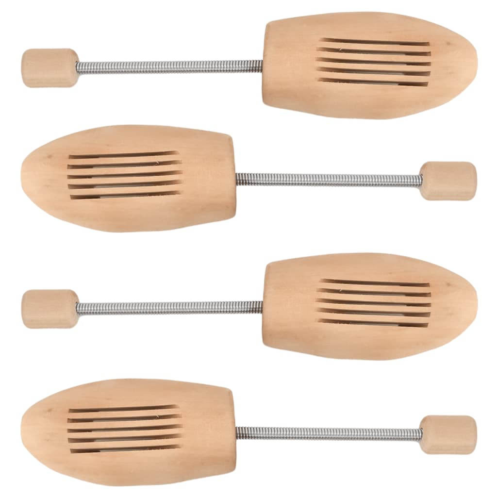 vidaXL Schoenspanners 2 paar EU maat 43-46 massief lotushout