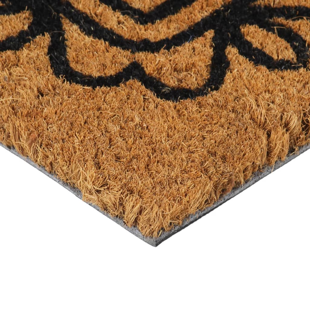 vidaXL Doormat 45x75 cm tufted coconut fiber natural