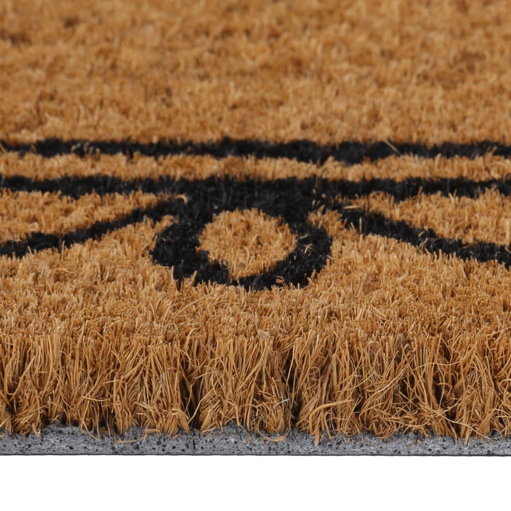 vidaXL Doormat 45x75 cm tufted coconut fiber natural