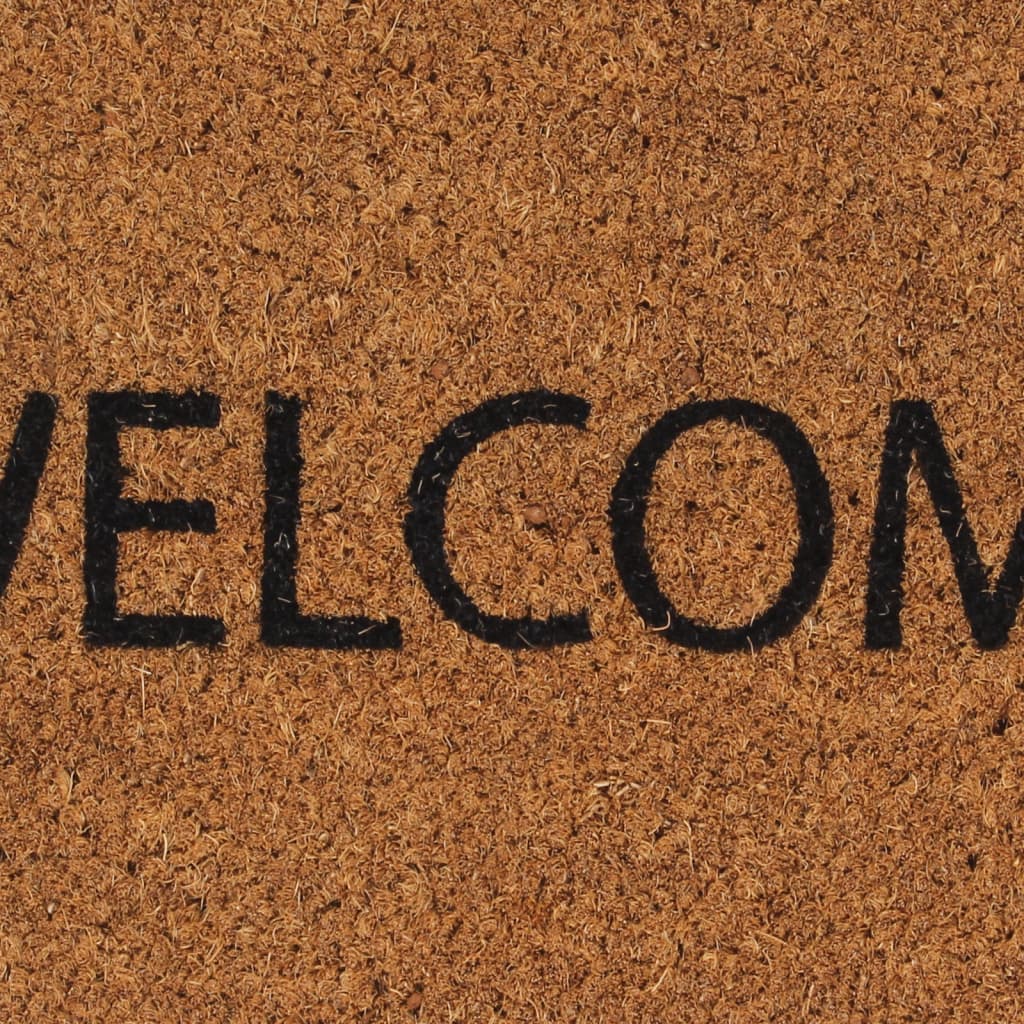 vidaXL Doormat 45x75 cm tufted coconut fiber natural