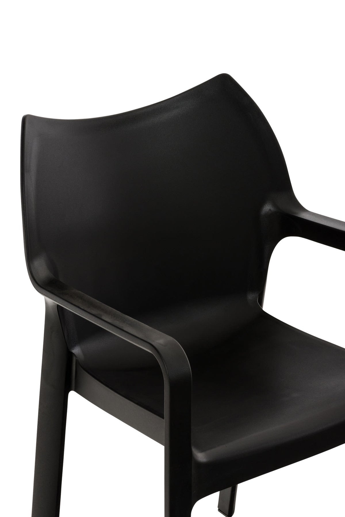 Tuinstoel Diva met Armleuning zwart schwarz