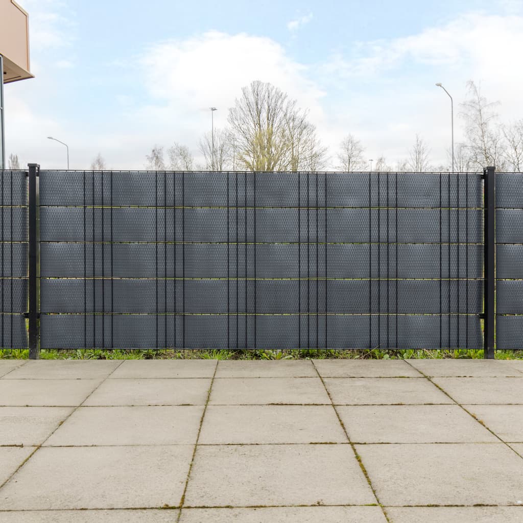 vidaXL Balkonschermen 10 st 255x19 cm poly rattan lichtbruin