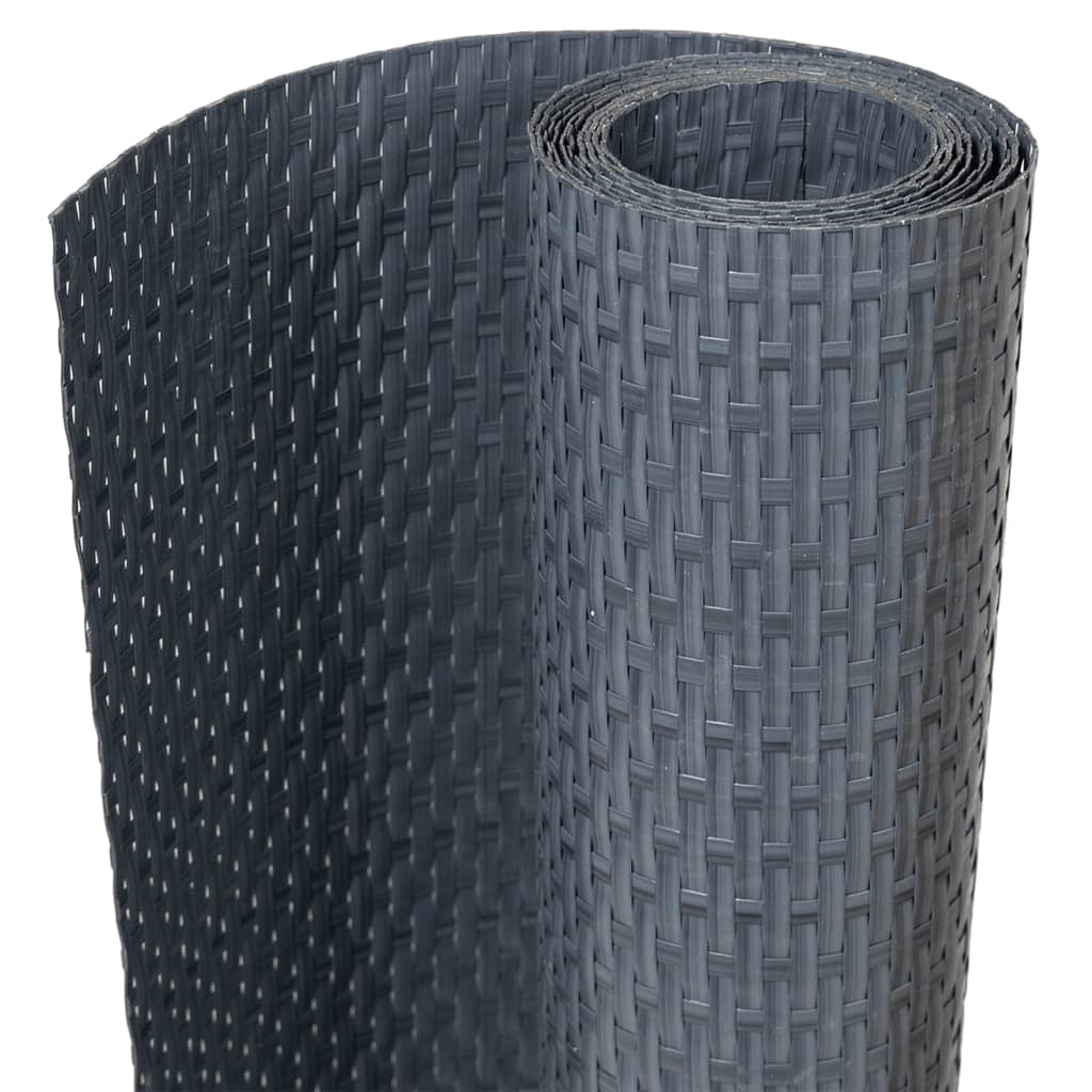 vidaXL Balkonschermen 10 st 255x19 cm poly rattan lichtbruin