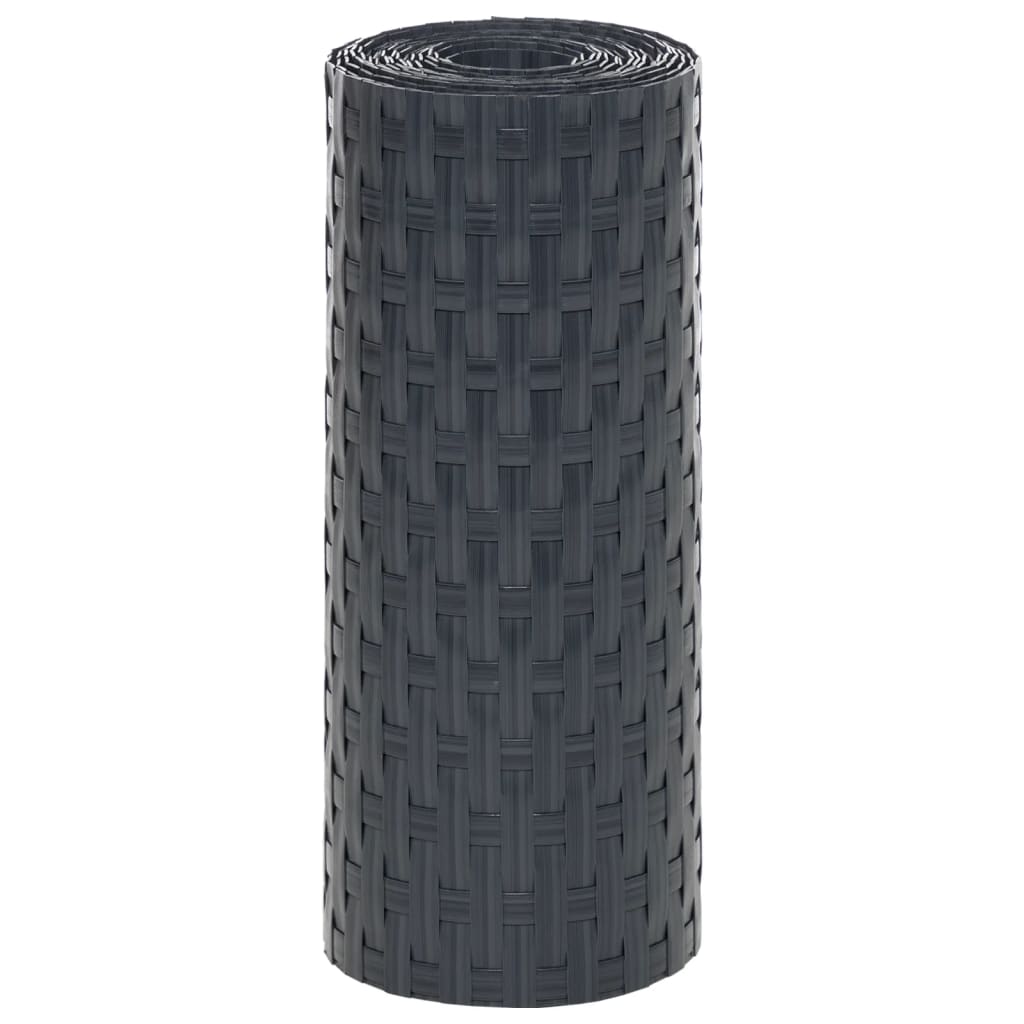 vidaXL Balkonschermen 10 st 255x19 cm poly rattan lichtbruin