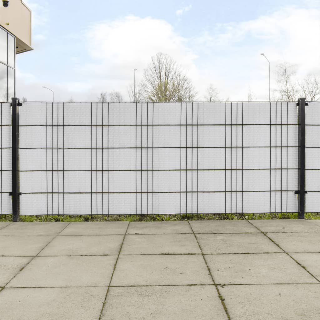 vidaXL Balkonschermen 10 st 255x19 cm poly rattan lichtbruin