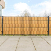 vidaXL Balkonschermen 10 st 255x19 cm poly rattan lichtbruin