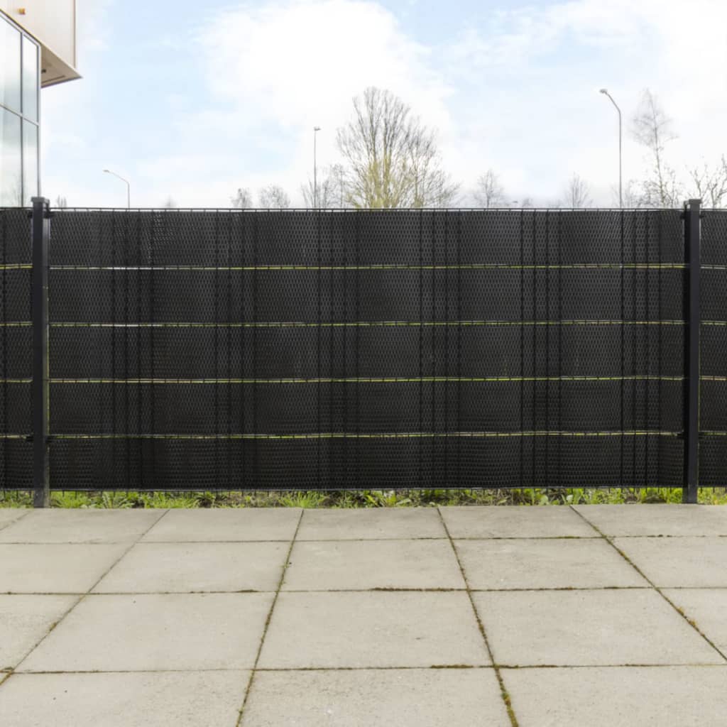 vidaXL Balkonschermen 10 st 255x19 cm poly rattan lichtbruin