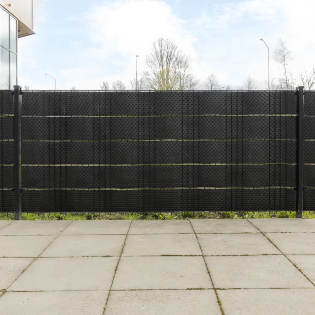 vidaXL Balkonschermen 10 st 255x19 cm poly rattan lichtbruin