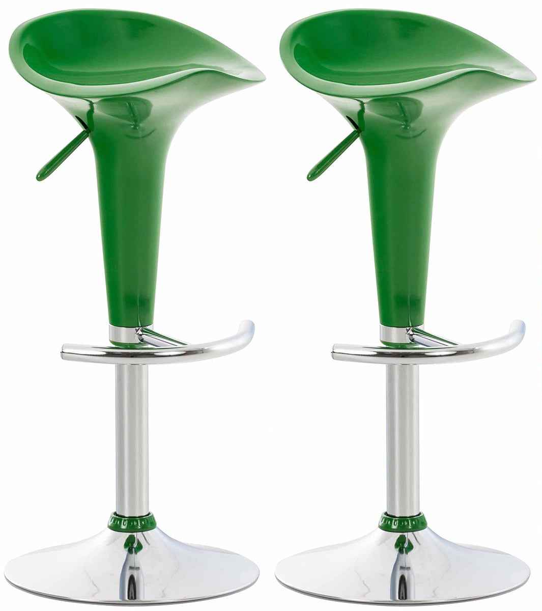 Set van 2 barkrukken Saddle groen grün