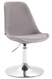 Eetkamerstoel Maverick Fluweel grijs,chroom grau