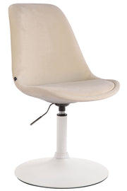 Eetkamerstoel Maverick Fluweel creme,wit creme