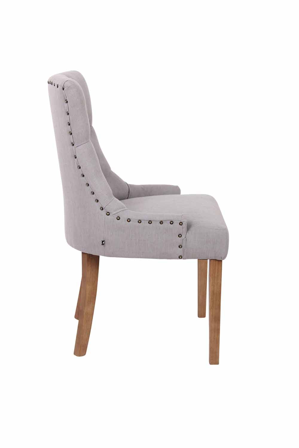 Set van 2 eetkamerstoelen Aberdeen antiek licht,grijs grau