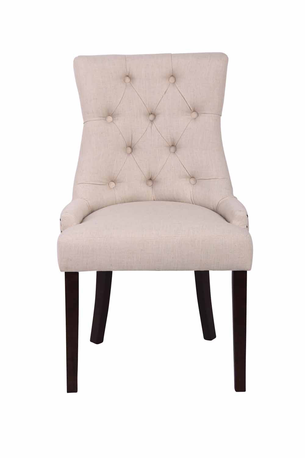 Set van 2 eetkamerstoelen Aberdeen antiek,creme creme