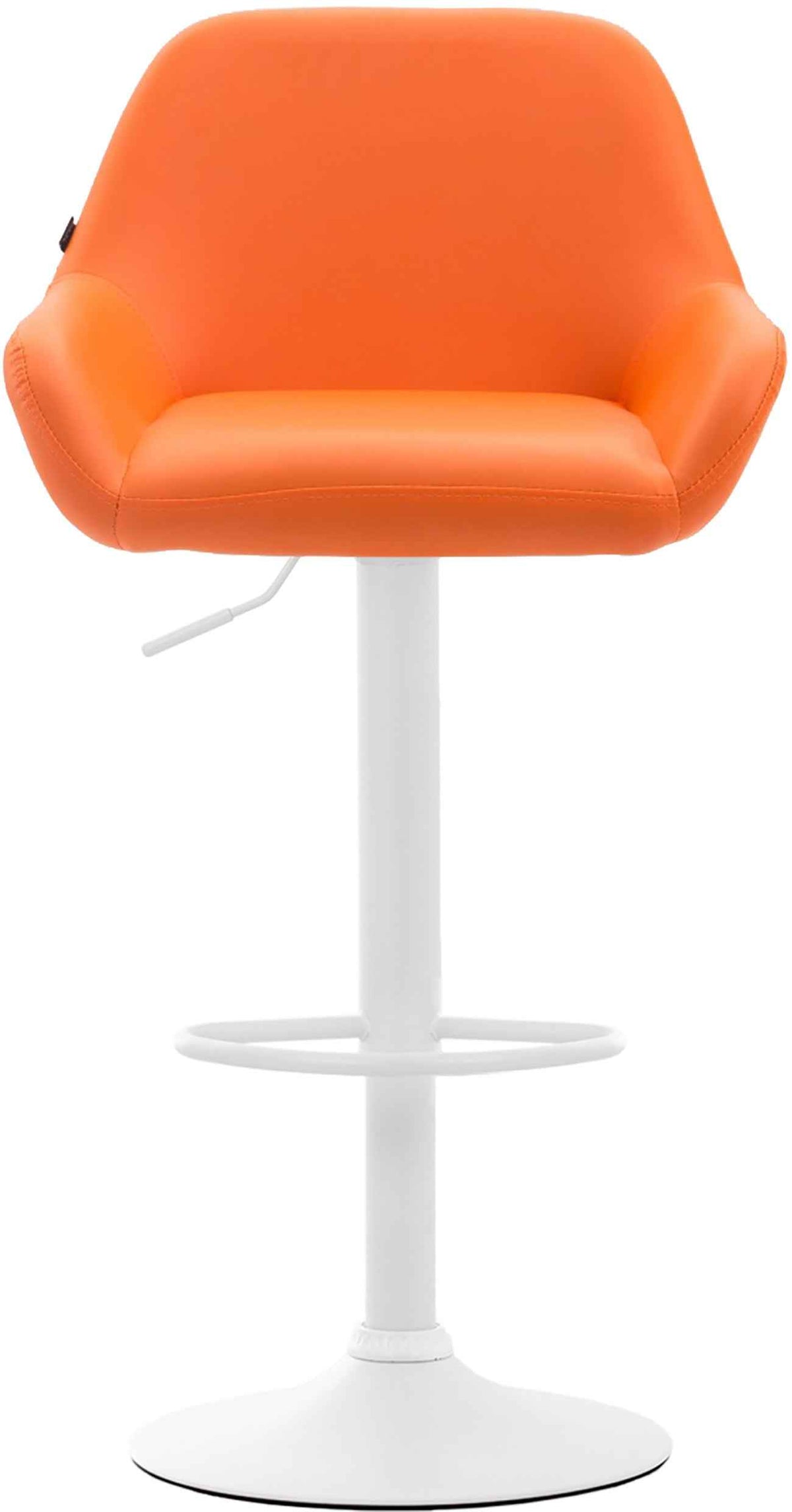 Barkruk Braga Kunstleer oranje,wit orange