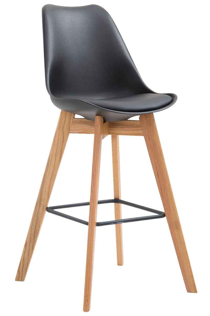 Set van 2 barkrukken Metz kunststof natura,zwart schwarz
