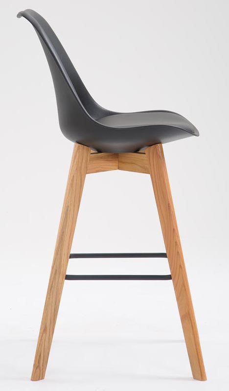 Set van 2 barkrukken Metz kunststof natura,zwart schwarz
