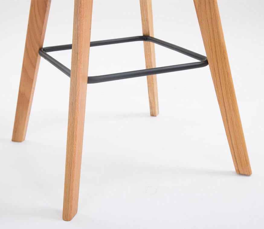 Set van 2 barkrukken Metz kunststof natura,zwart schwarz