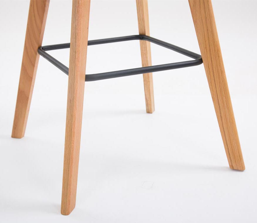 Set van 2 barkrukken Metz kunststof natura,zwart schwarz