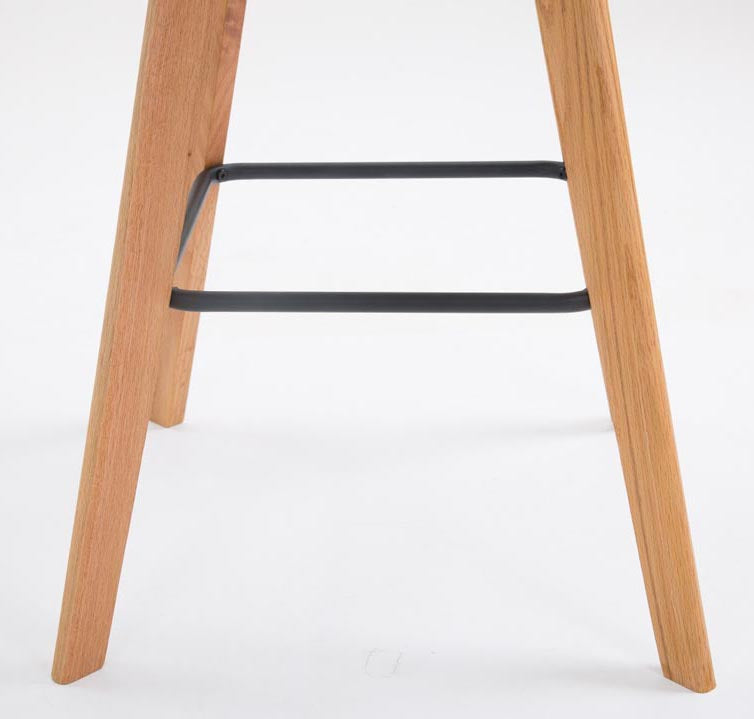 Set van 2 barkrukken Metz kunststof natura,zwart schwarz