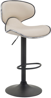 Barkruk Las Vegas Kunstleer creme,zwart creme