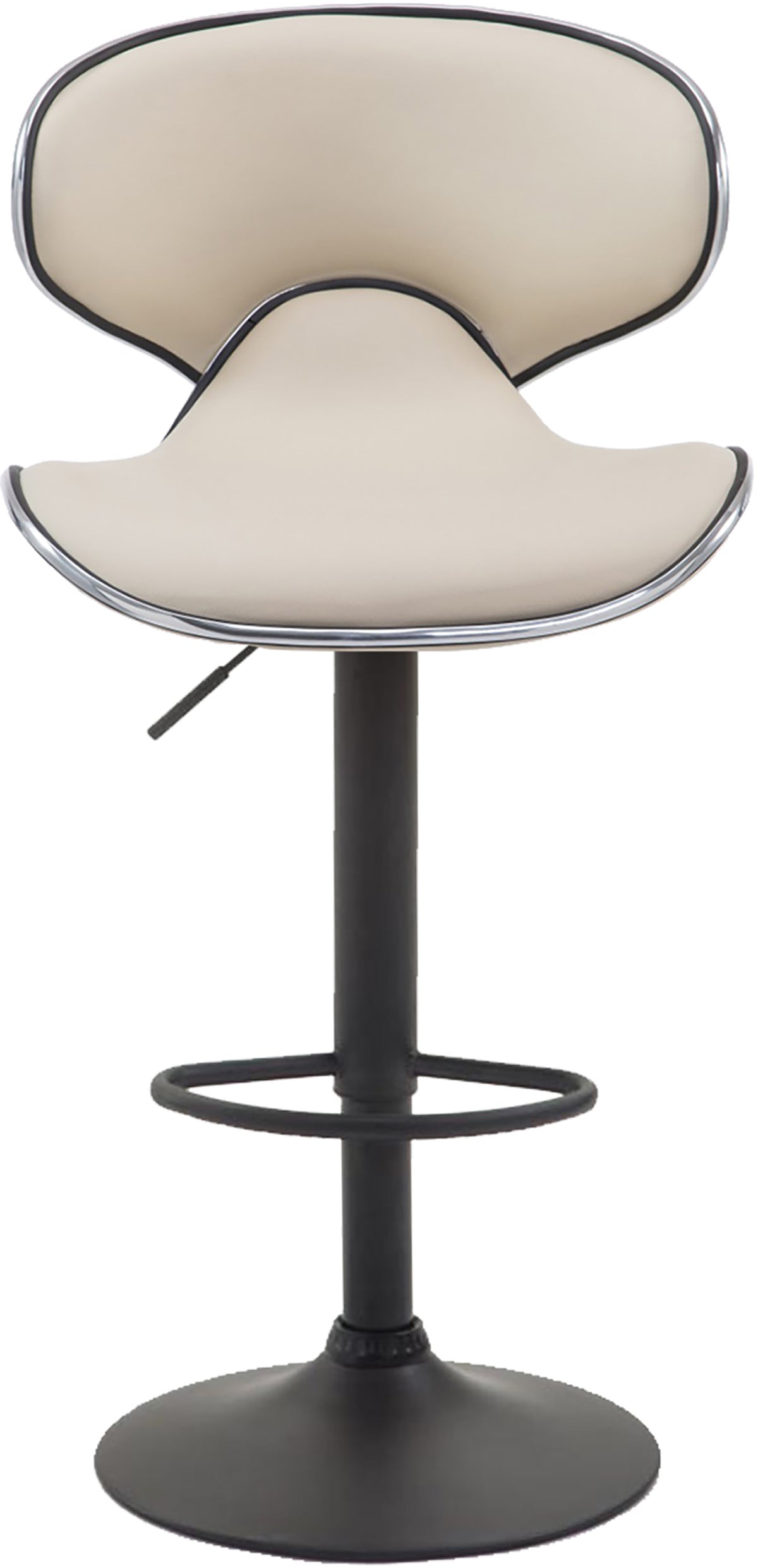 Barkruk Las Vegas Kunstleer creme,zwart creme