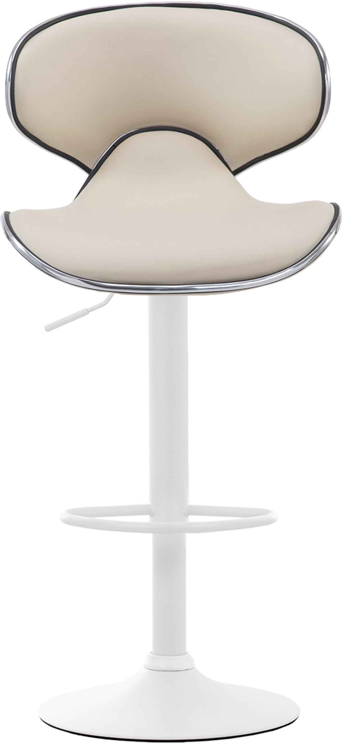 Barkruk Las Vegas Kunstleer creme,wit creme