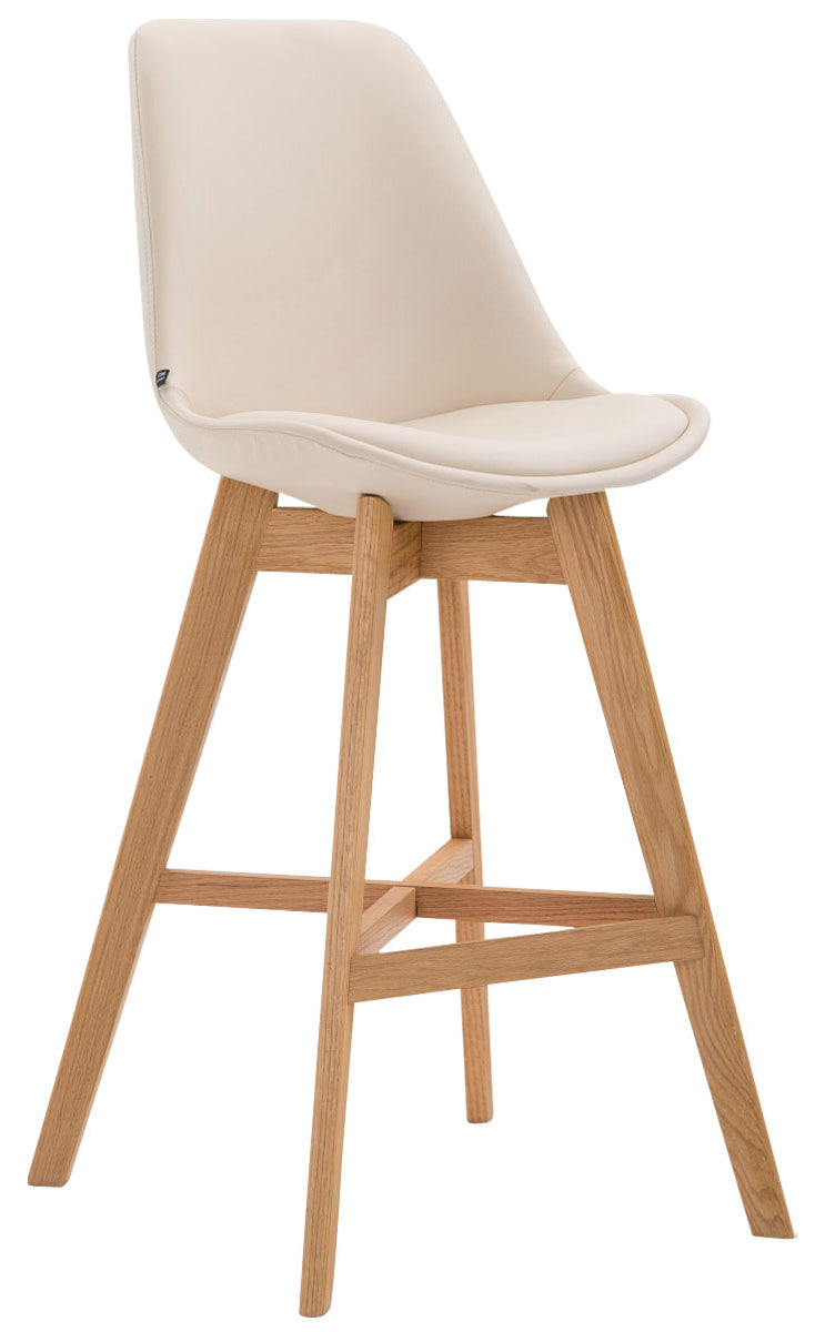 Set van 2 barkrukken Cannes Kunststof creme,natura creme