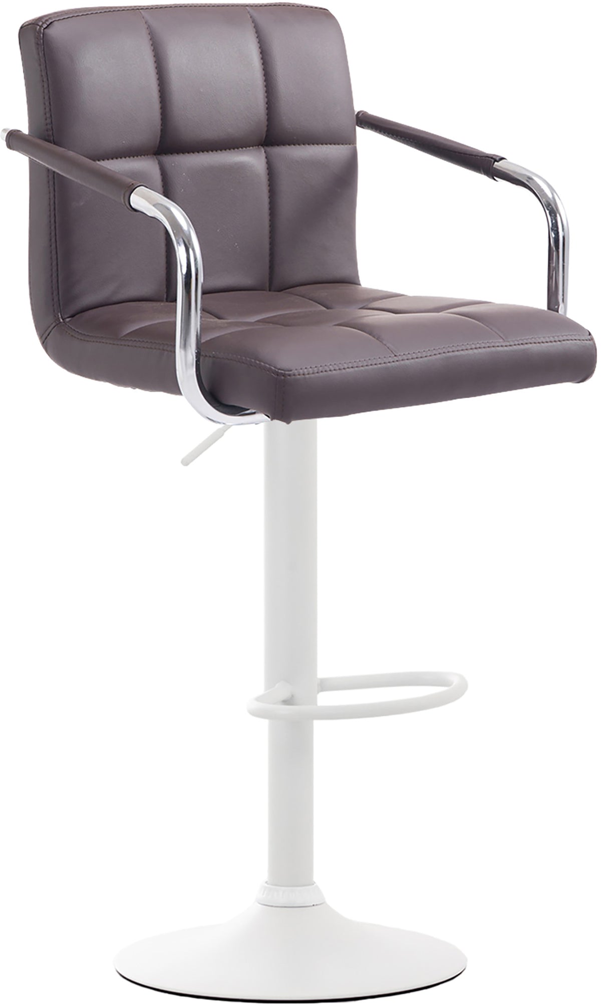 Barkruk Lucy Kunstleer bruin,wit braun