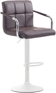 Barkruk Lucy Kunstleer bruin,wit braun