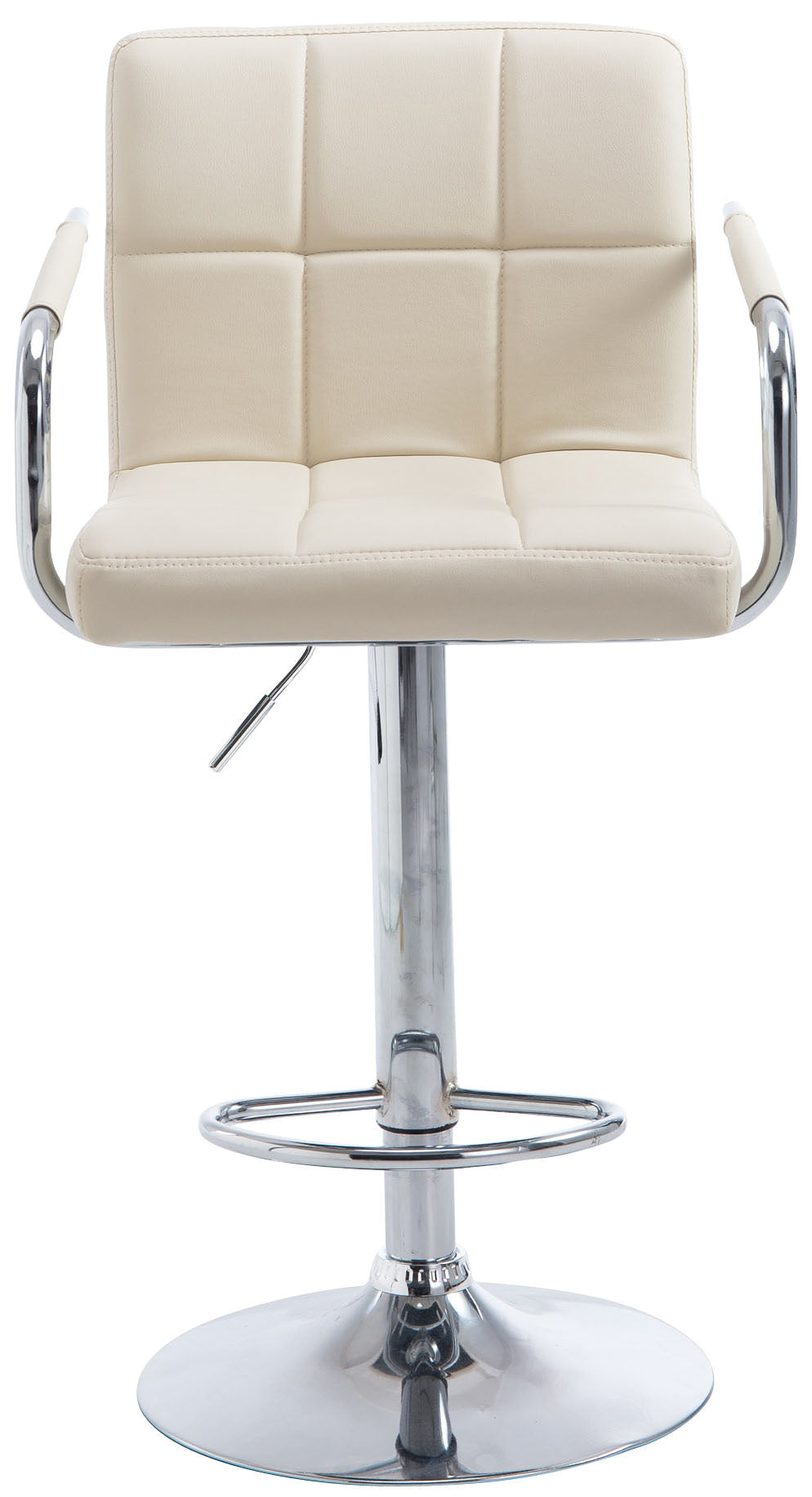 Set van 2 Barkrukken Lucy creme,chroom creme