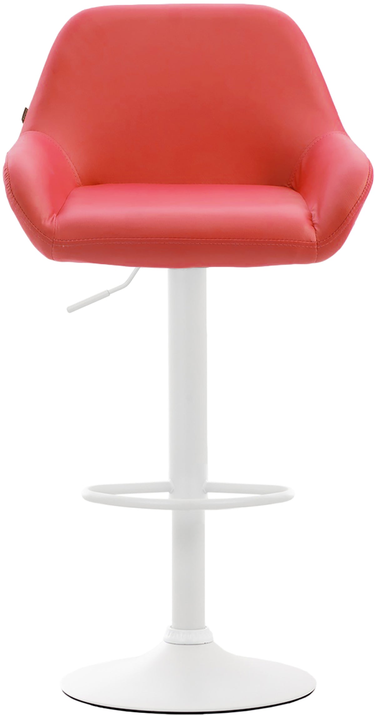 Set van 2 barkrukken Braga kunstleer rood,wit rot