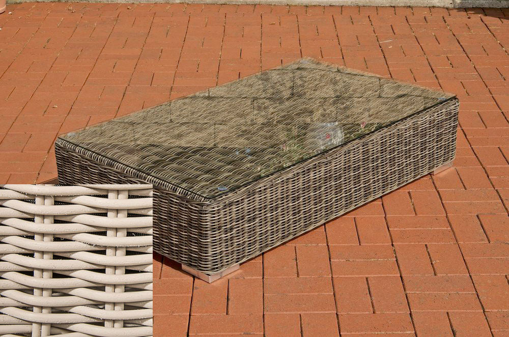 Salontafel Ariano 100 x 50 cm parelwit perlweiß