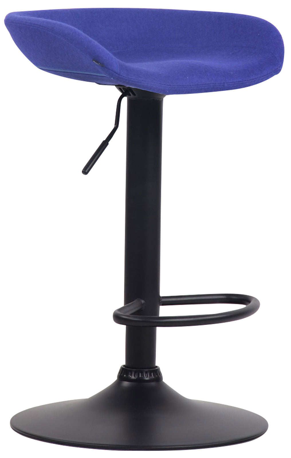 Barkruk Anaheim vilt zwart,blauw blau