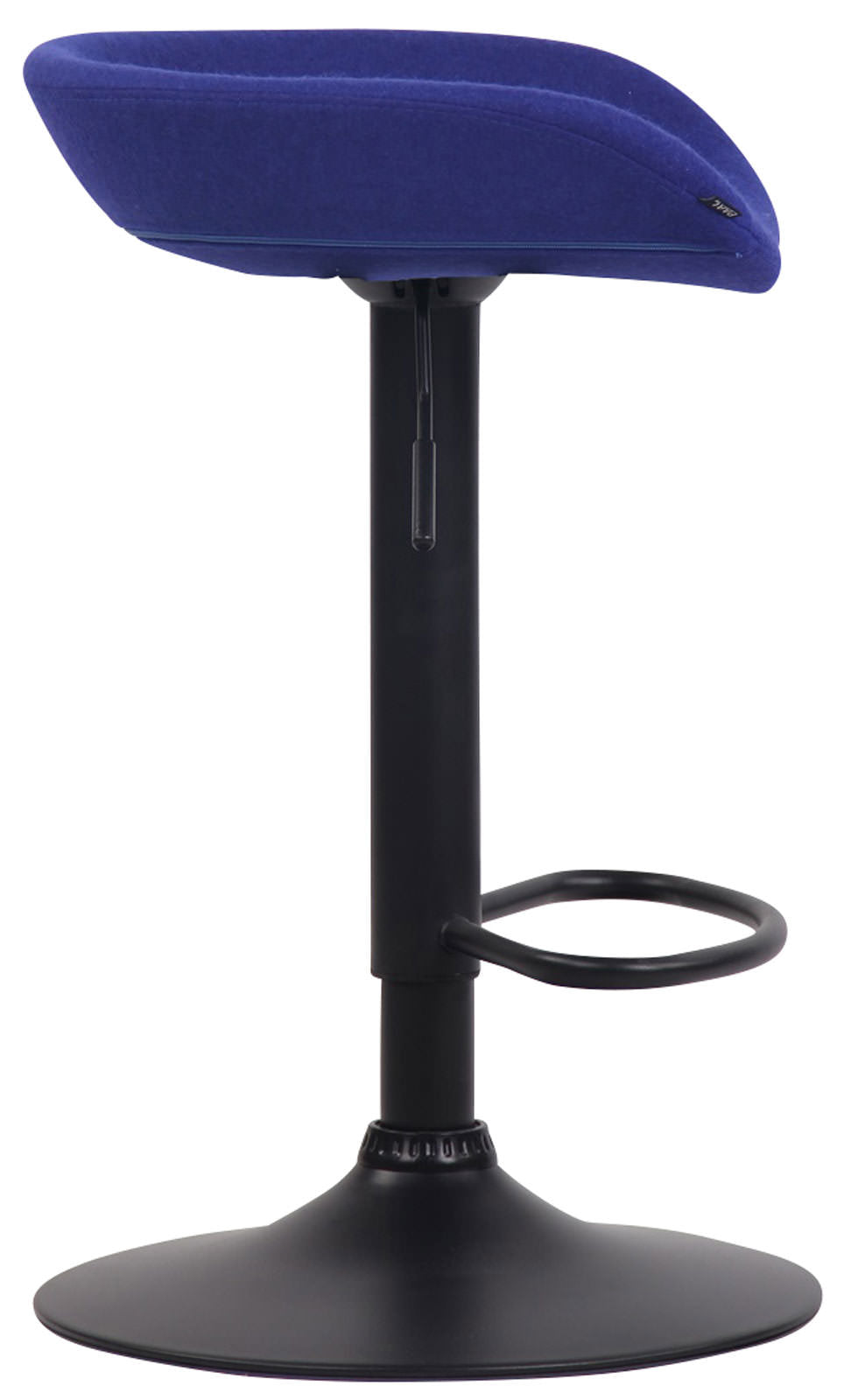 Barkruk Anaheim vilt zwart,blauw blau