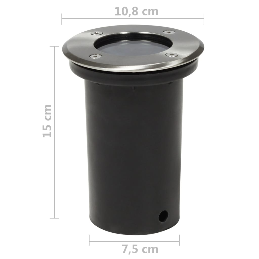 vidaXL Grondspots voor buiten 12 stuks rond - Aashly