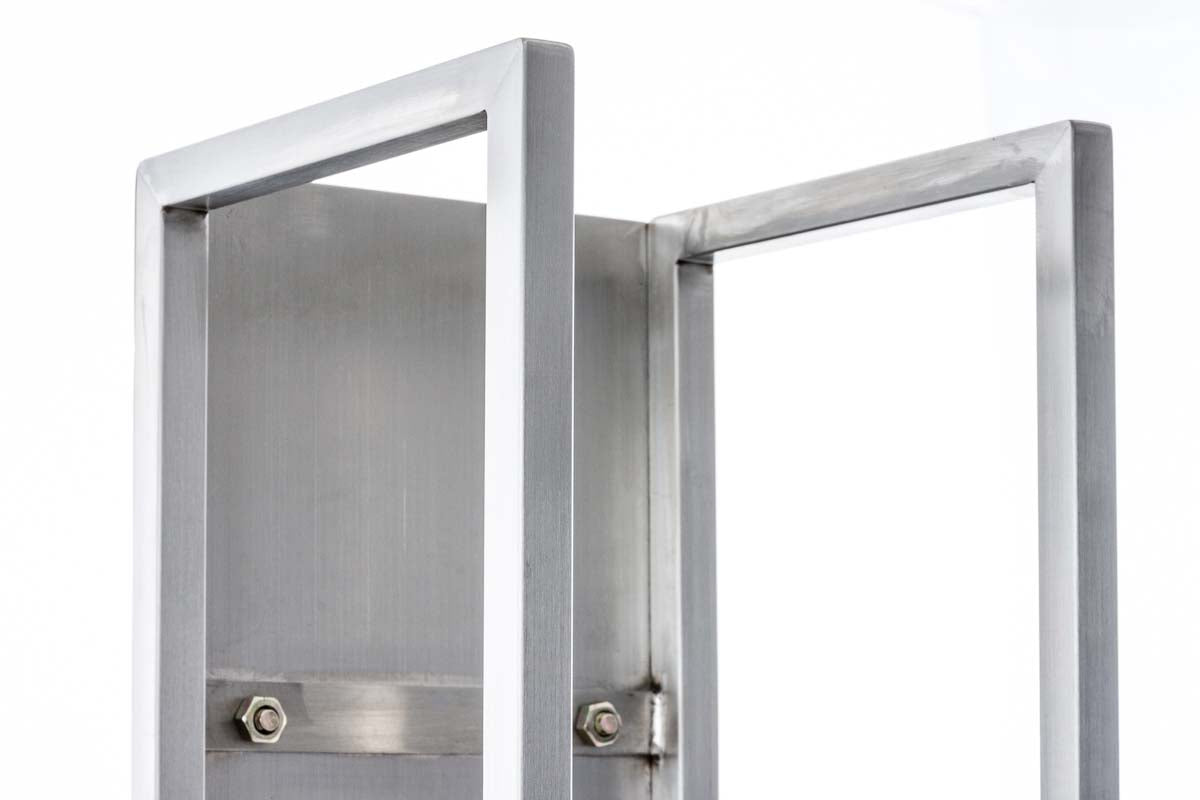 Brandhoutrek Spark roestvrij staal,140 cm edelstahl