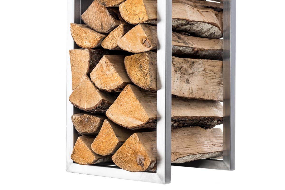 Brandhoutrek Spark roestvrij staal,140 cm edelstahl