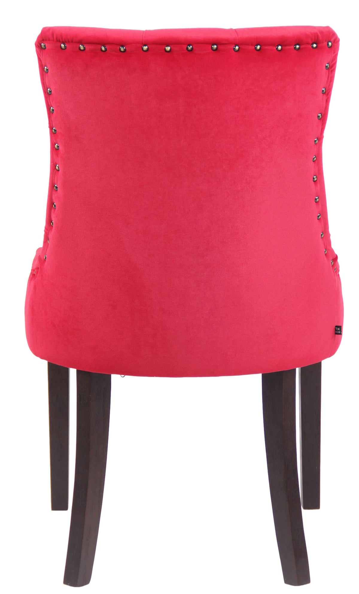 Set van 4 eetkamerstoelen Aberdeen Fluweel rood,antiek rot