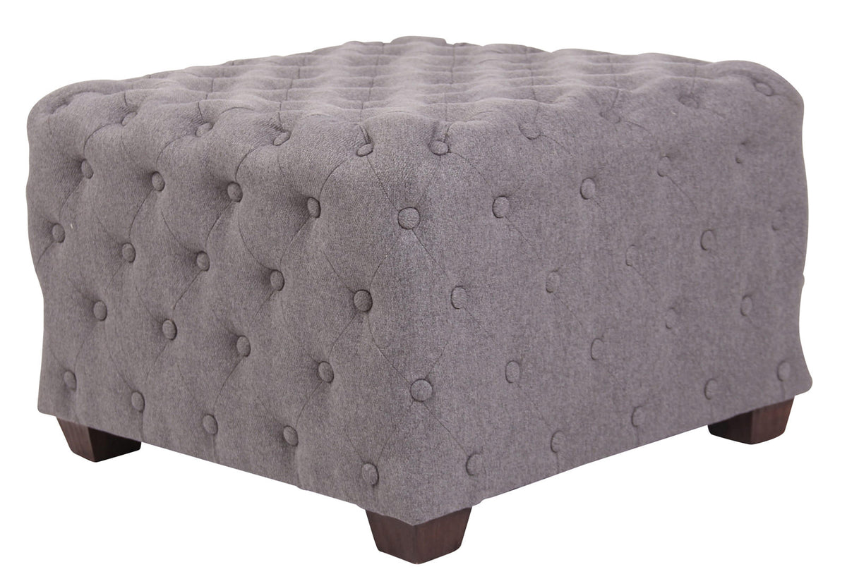 Hocker Nimes Stof grijs grau